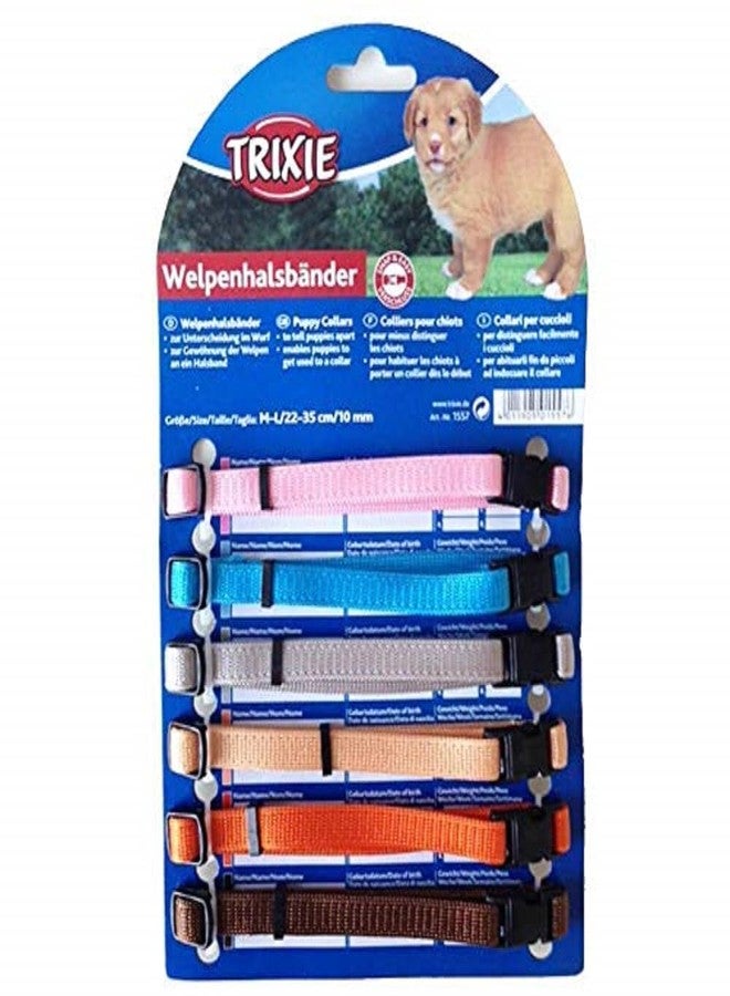 Trixie Set of 6 Puppy Collars Light Colours - Image 2
